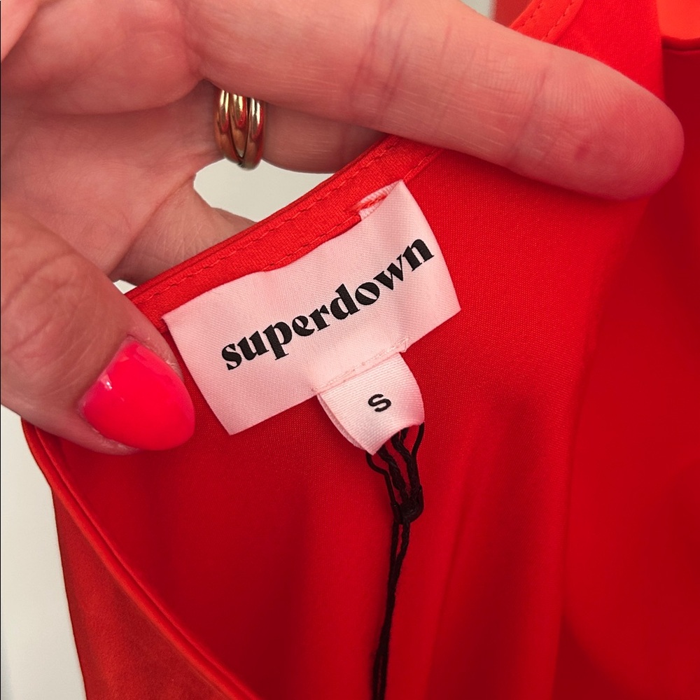 Superdown one shoulder high slight dress, NWT - Picture 7 of 9